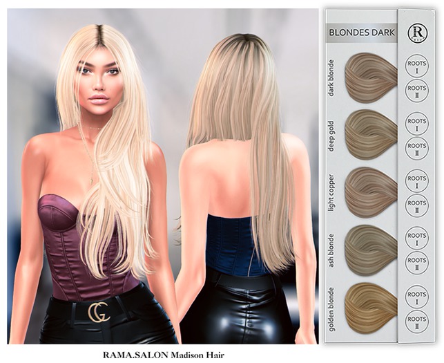 RAMA.SALON - Madison Hair 'BLONDES DARK'