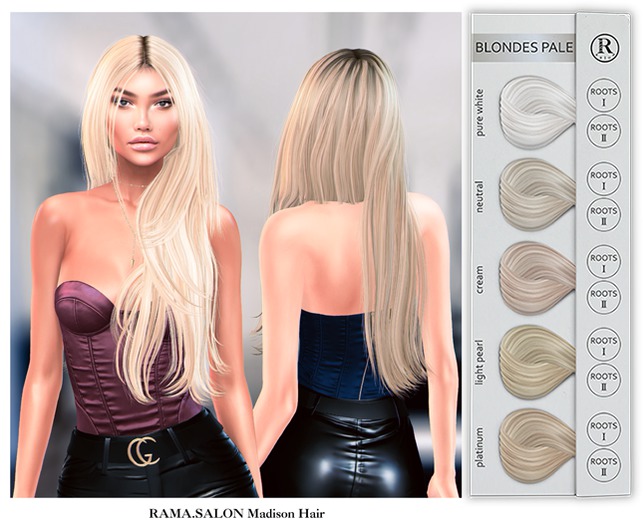 RAMA.SALON - Madison Hair 'BLONDES PALE'