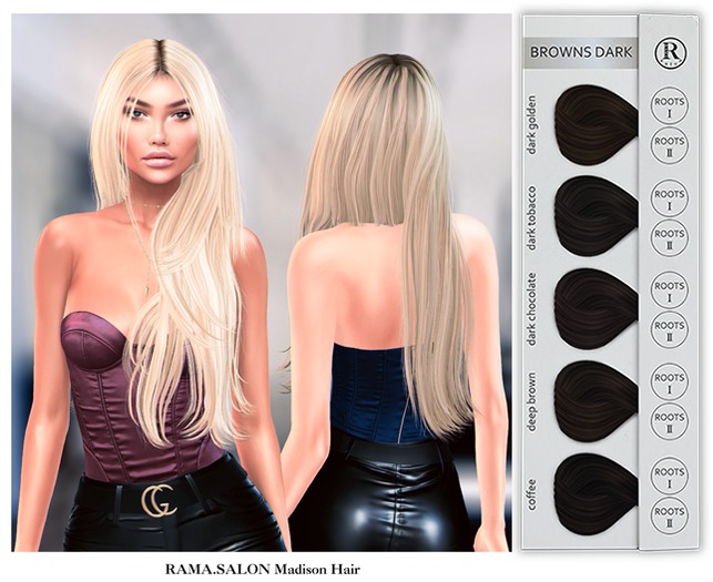 RAMA.SALON - Madison Hair 'BROWNS DARK'