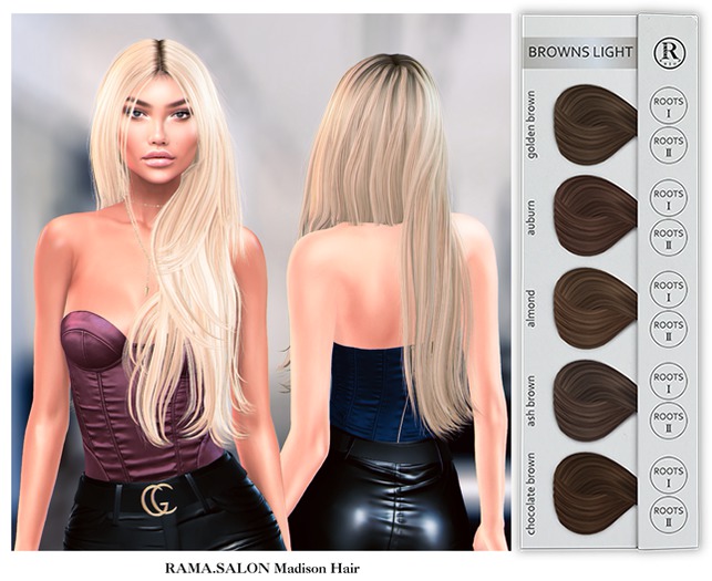 RAMA.SALON - Madison Hair 'BROWNS LIGHT'