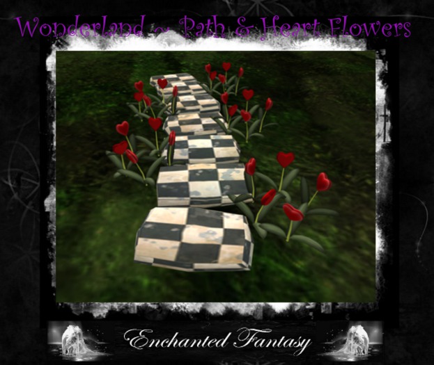 Wonderland Step Path & Heart Shape Flowers