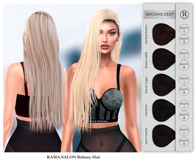 RAMA.SALON - Brittany Hair 'BROWNS DEEP'
