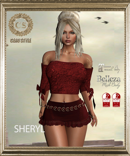 CERO STYLE Sheryl Outfit Red