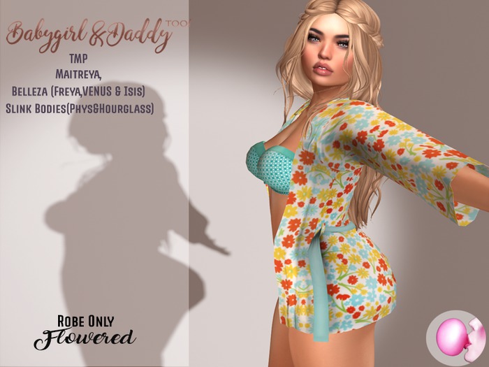 Babygirl&Daddytoo!-GND-Robe-flowered