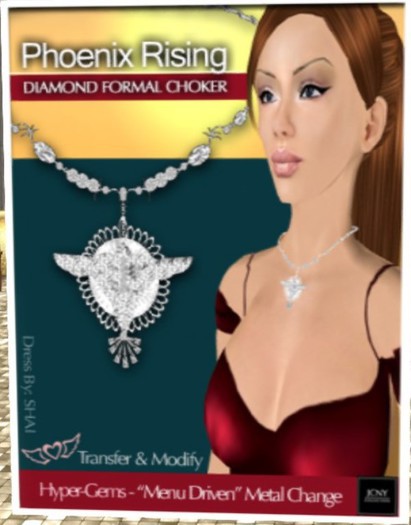 JCNY - Rising Phoenix, Hyper-Gems Necklace