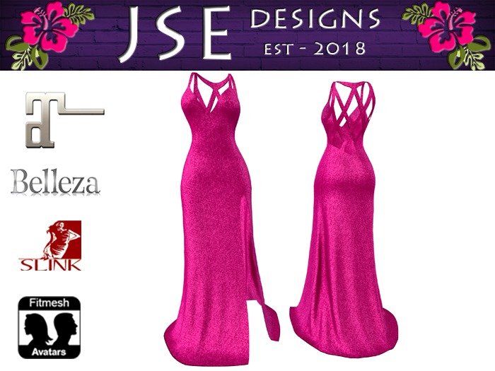 Pink Formal Glitter Dress
