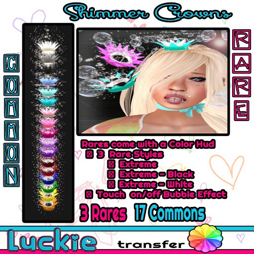 -Luckie- Shimmer Crown [Extreme-Black][boxed] RARE