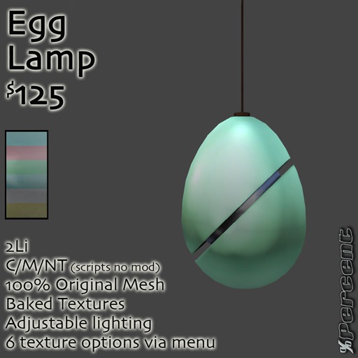 %Egg Lamp (multi) *MESH* Delivery Box