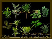 !Kushi! PlantsALPHA01 Textures -WEAR TO UNPACK