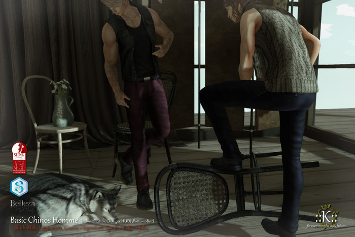 ::K:: Basic Chinos Homme Burgundy [BOX]