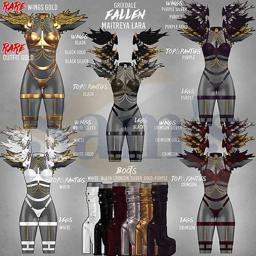 Grixdale - Fallen - Wings - Crimson [box]