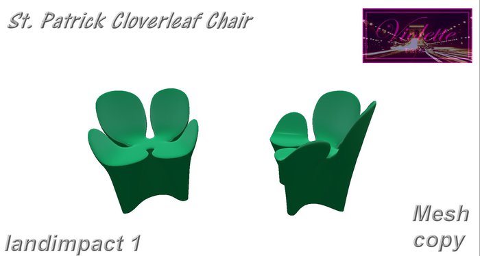 St. Patrick Cloverleaf chair mesh E-BOX