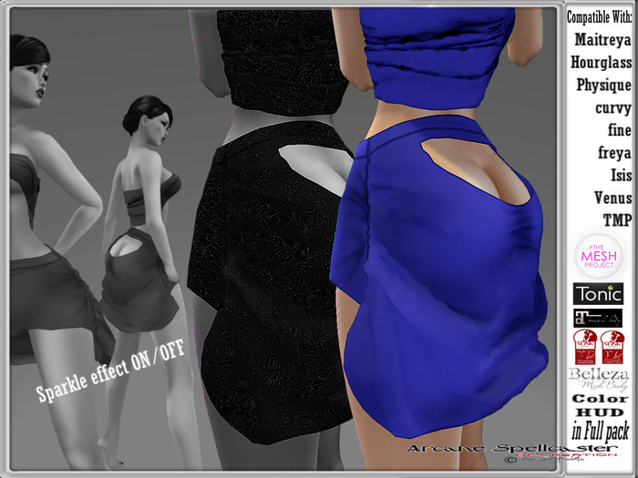 bag Skirt Viviana blue W/S *Arcane Spellcaster* Ak-Creations