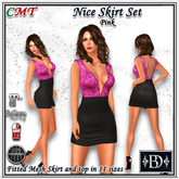 < BD > Nice Skirt Set Pink