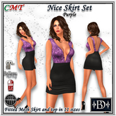 < BD > Nice Skirt Set Purple
