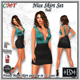 < BD > Nice Skirt Set Teal