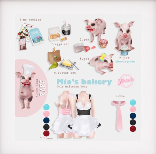 *Tentacio* Mia's bakery, Pet RARE