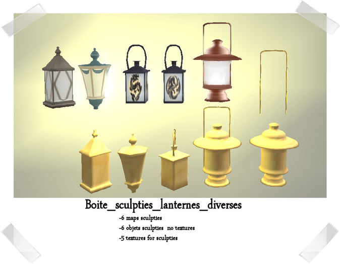 Boite_sculpties_lanternes_diverses