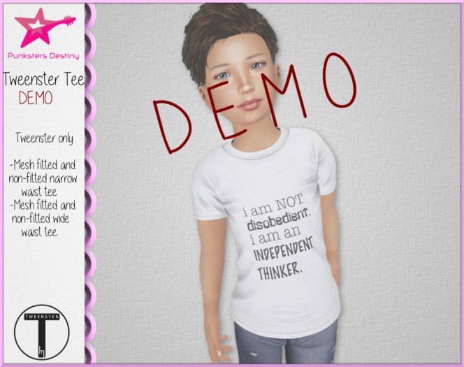 *PD* Tweenster Tee Demo