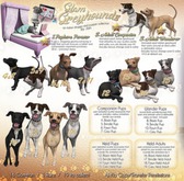 JIAN Glam Greyhounds 13. Held Pup Brindle BOX