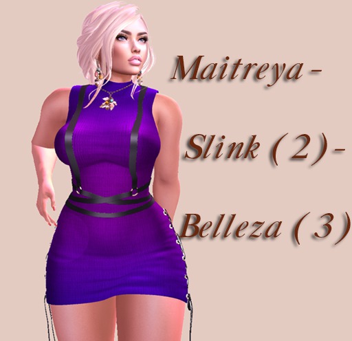 The dress "rainbow-2" on Maitreya-Slink (2) -Bellesa (3)