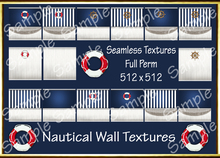FULL PERM Nautical Walls Texture Set