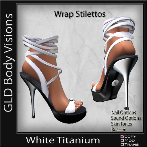 GLD Wrap Stiletto White Titanium