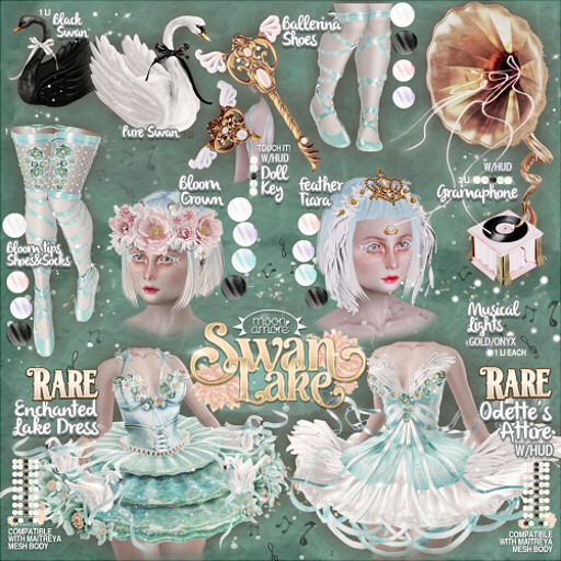 :MoonAmore: SwanLake / Feather Tiara (Rose)
