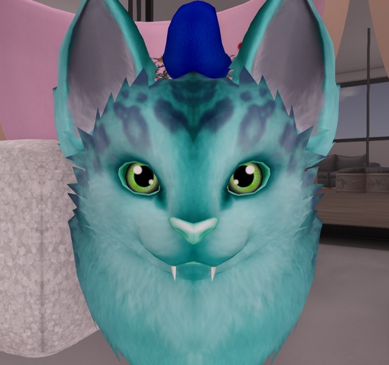 Green Kawaii Manticore eyes