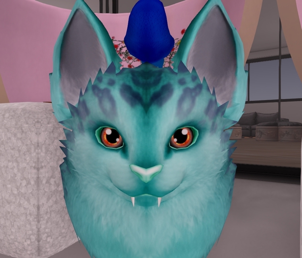 Red Kawaii Manticore eyes