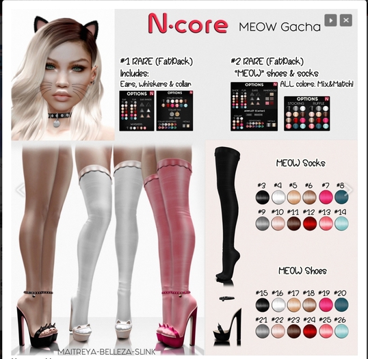 6.N-core MEOW Socks SAND