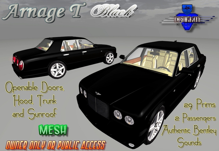 Arnage T - Black - OWNER ONLY OR PUBLIC ACCESS