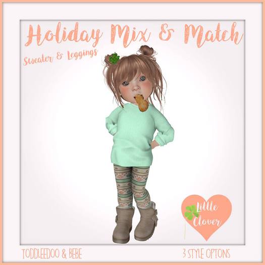 .::Little Clover::Holiday Mix & Match Outfits~Add to open!