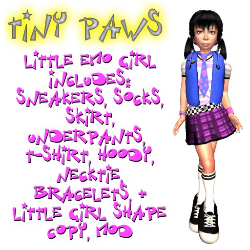 Tiny Paws Little Emo Girl (BOXED)