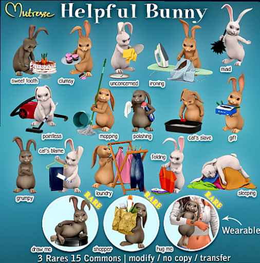 Mutresse-Shopper-Helpful Bunny RARE