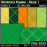 Tool Shed - Patricks Plaids - Pack 1 - St. Patrick's Day Texture