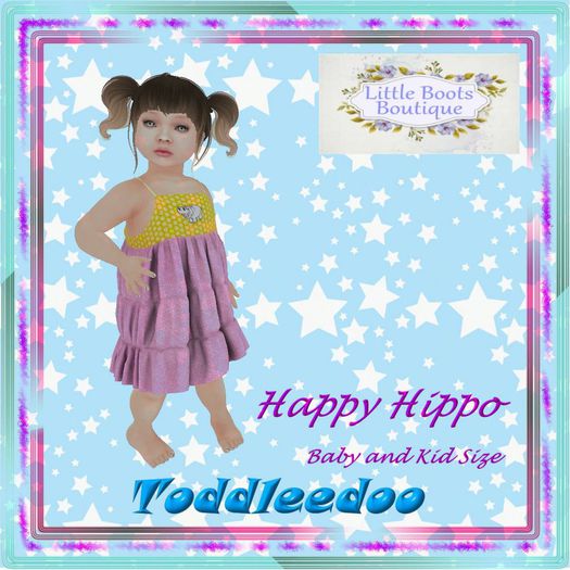 Children Dress "Happy Hippo" BOX-V