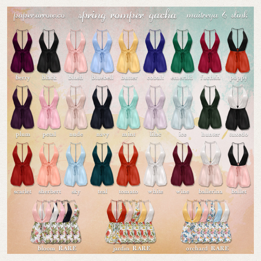 paper.arrow spring.romper.gacha jardin.RARE (maitreya)