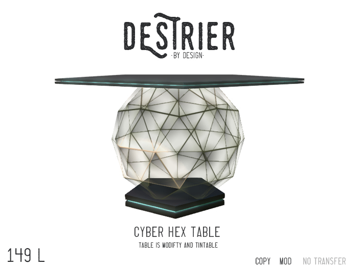 Destrier by Design - Cyber Hex Table (Boxed)