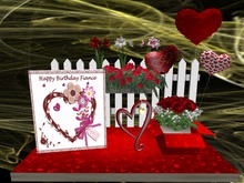 Happy Birthday Fiance Card & Decor. V162