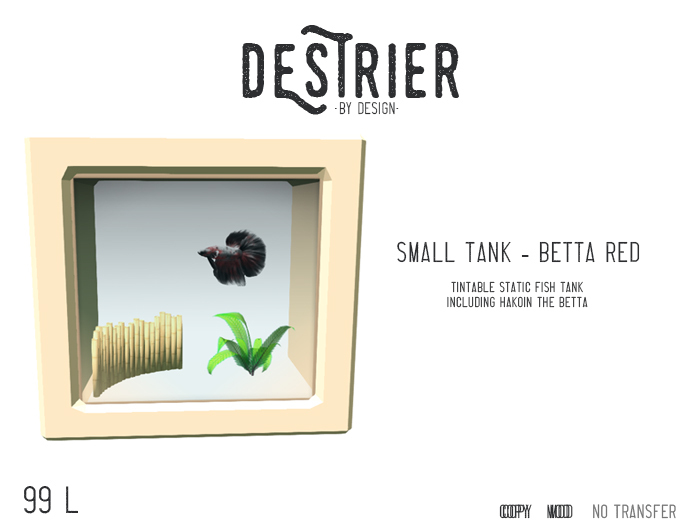 Destrier by Design - Small Tank - Hakuin Red