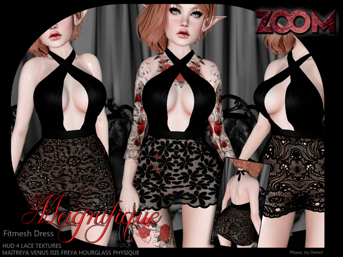 zOOm - Magnifique Dress HUD TEXTURES
