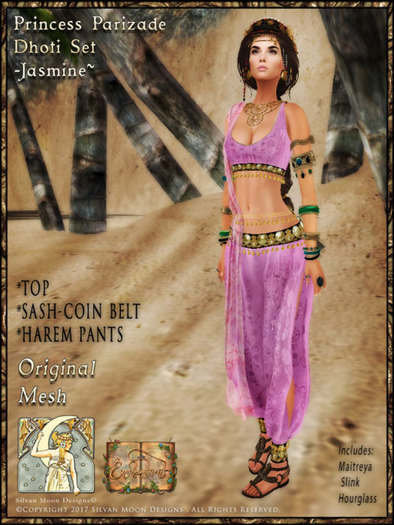 !!!SMD!!! Princess Parizade Dhoti Set-Jasmine