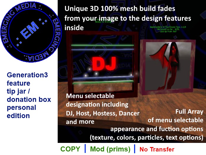 Mesh Tip Jars - In The House Tips - Personal Tip Jar