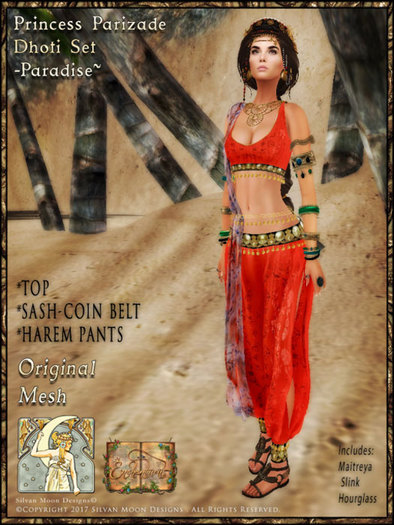 !!!SMD!!! Princess Parizade Dhoti Set-Paradise