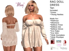 *BSASSY* RAG DOLLS DRESS TAN