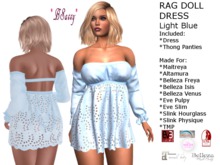 *BSASSY* RAG DOLLS DRESS LIGHT BLUE