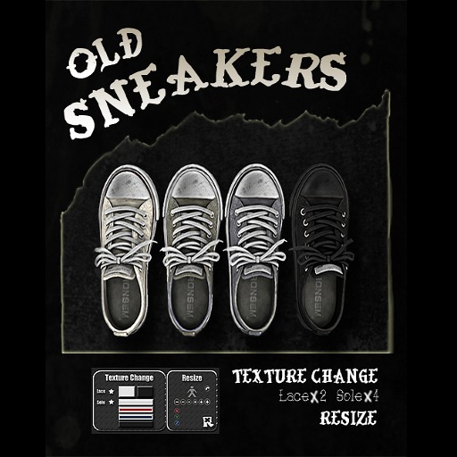 RONSEM* Old Sneakers / black