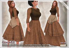[V/W] Gretel II Barley - Medieval Fantasy Peasant dress, fitmesh + Slink, Belleza, TMP, Tonic, Ocacin...