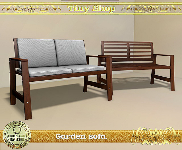 Garden sofa, 100% mesh (full perm).